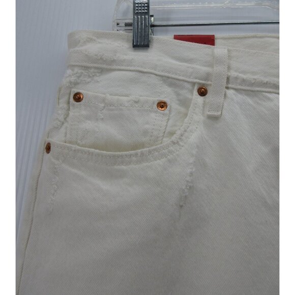 Levis 501 CT Jeans 30 Button Fly Distressed Cropped Denim Pants NEW - Picture 4 of 16